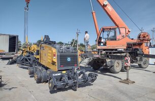 Сборка, предпродажная подготовка и ввод в эксплуатацию автогрейдера XCMG GR215A - 1