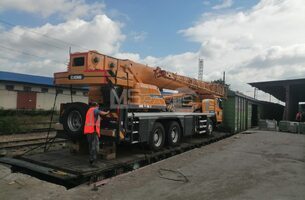 Выгрузка и сдача нового крана XCMG XCT30S - 2