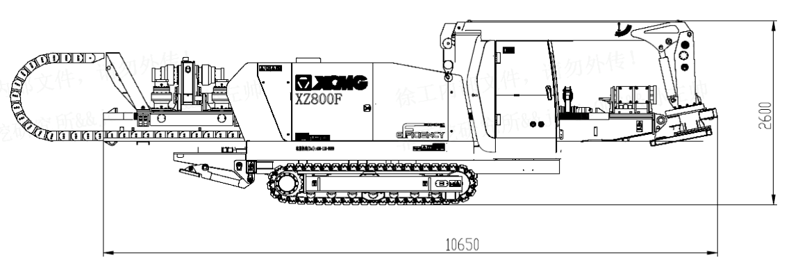 Габариты XCMG XZ800F